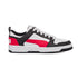 Sneakers bianche e nere con dettagli rossi Puma Rebound Layup Lo SL Jr, Brand, SKU s352500118, Immagine 0